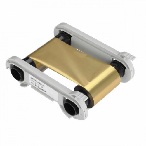 Ribbon Evolis monocromático RCT016NAA (Ouro) - 1000 impressões p/ Primacy e Zenius