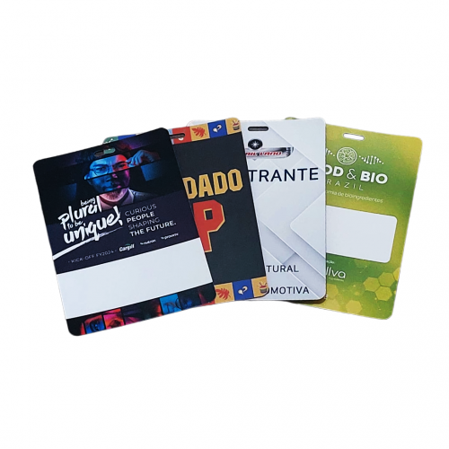 Credencial para Eventos em Papel Couché 300g